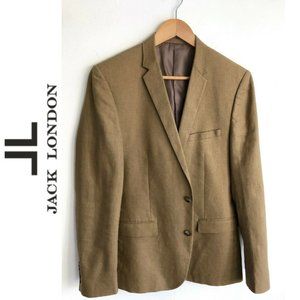 JACK LONDON Mens Blazer Slim Fit Cotton Linen Sz38
